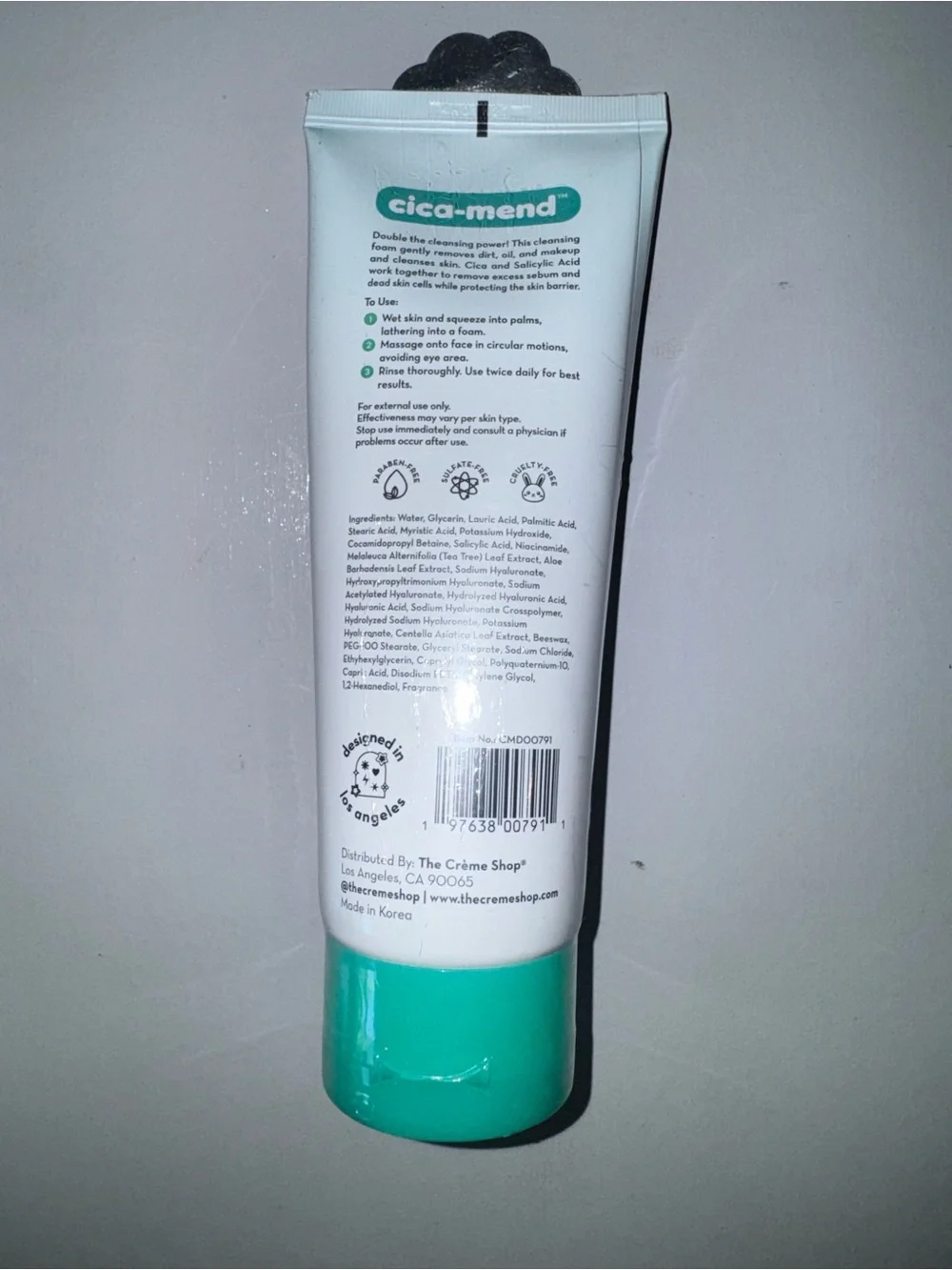 CREME shop Cica-Mend Blemish Care 2 in 1 Cleansing Foam